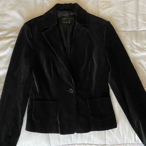 Black Velour Blazer BCBG XS